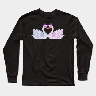 Swans in hats Long Sleeve T-Shirt